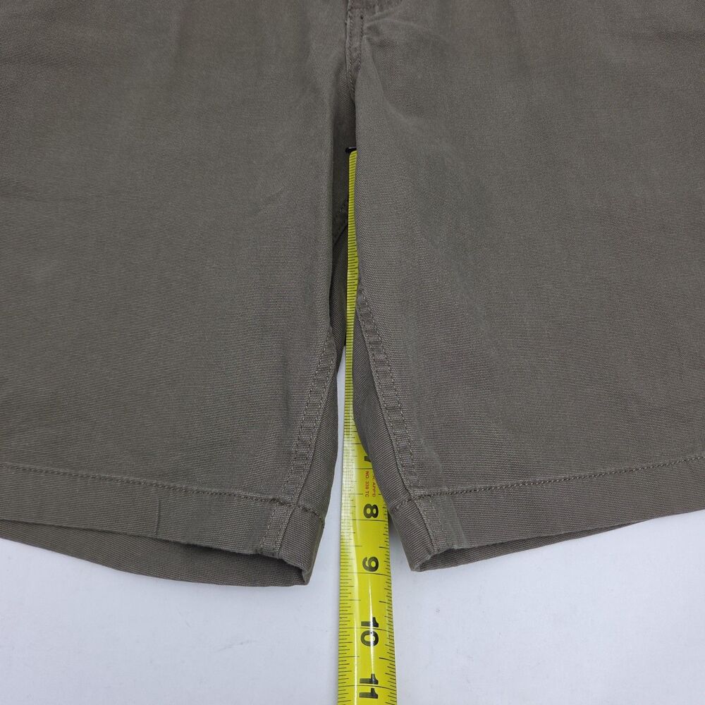 Carhartt Shorts Green Loose Fit Work Cargo Men Sz 36 Flat 9.5" Inseam Canvas - Picture 13 of 13